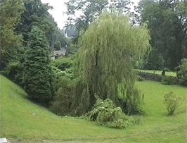 The extensive grounds of St Briavels Castle youth hostel